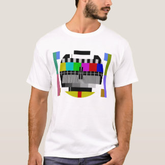 Camiseta Test Card T-Shirt TV Pattern