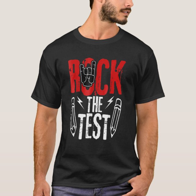 Camiseta Test Day Rock The Metal Teachent Testing E (Frente)