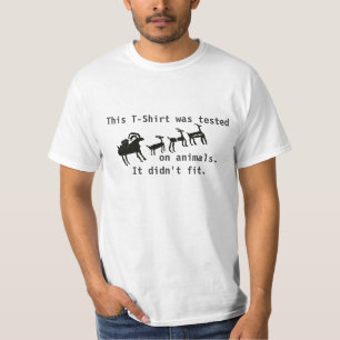 Camiseta Testado em animais