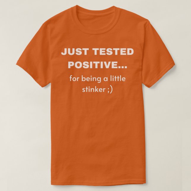 CAMISETA TESTADO POSITIVO (Frente do Design)