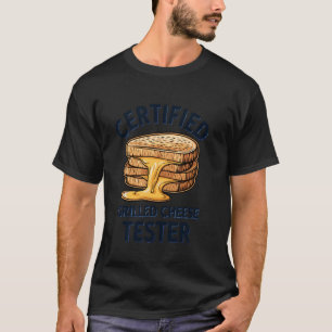 Camiseta Testador Certificado de Queijo Grelhado Fast Food