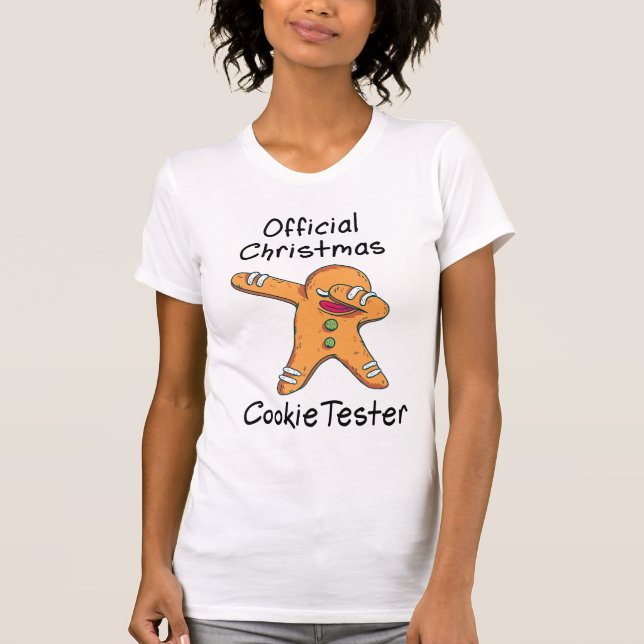 Camiseta Testador de biscoito de Natal oficial (Frente)