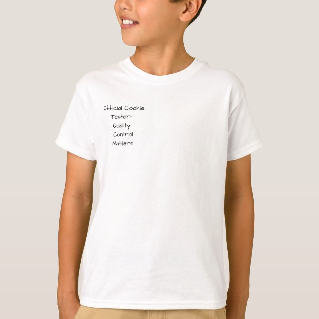 Camiseta Testador de Biscoito Oficial - Controle de Qualida (Frente)