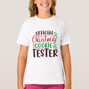Camiseta testador de biscoito oficial de Natal