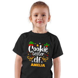 Camiseta Testador de Biscoitos Tipografia Elfo Família Corr