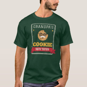 Camiseta Testador de Gosto de Biscoito do Vovô Funny Natal