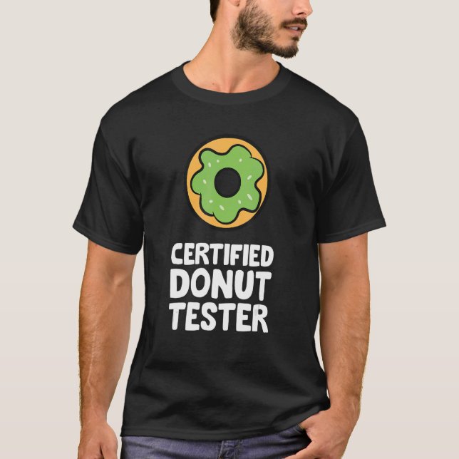 Camiseta Testador de Rosquinha certificado Doughnut (Frente)