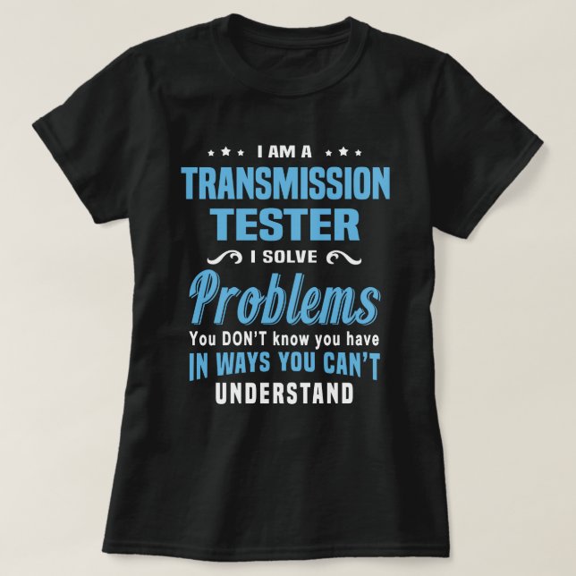 Camiseta Testador de Transmissão (Frente do Design)