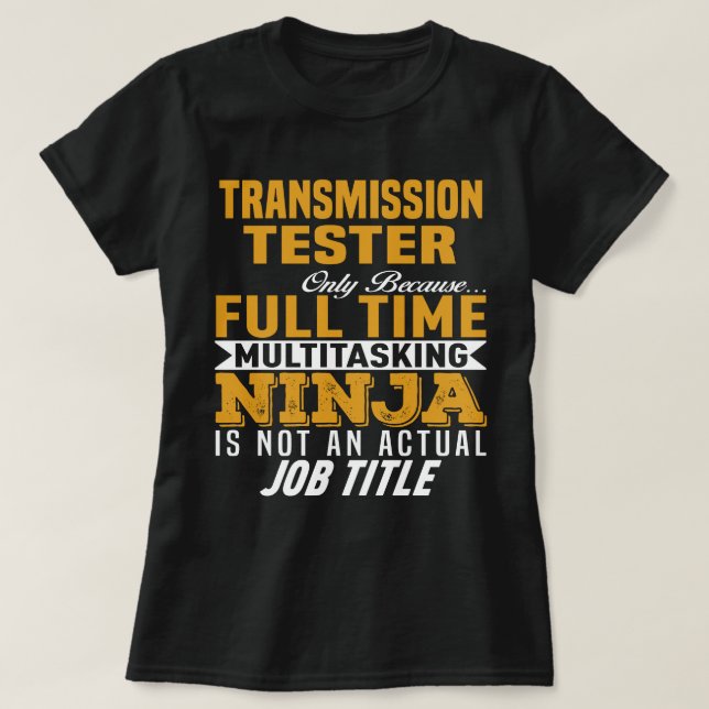 Camiseta Testador de Transmissão (Frente do Design)