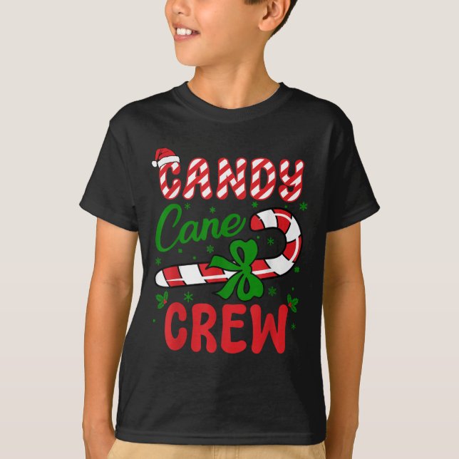 Camiseta Testador de Tripulação Candy Cane Amantes Taster G (Frente)