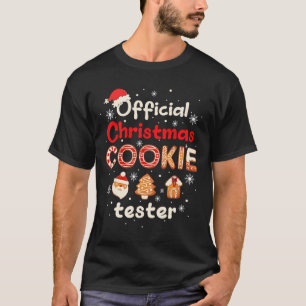 Camiseta Testador Oficial de Biscoito de Natal Degustador R