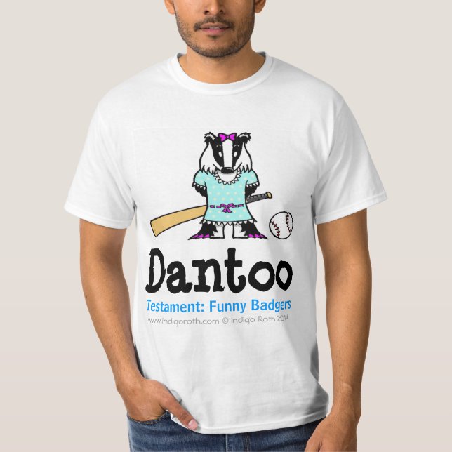 Camiseta TESTAMENTO: T ENGRAÇADO de Dantoo dos TEXUGOS (TM) (Frente)