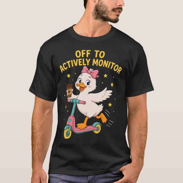 Camiseta Testando Dia de Folga de Teste para Monitorar Ativ (Frente)