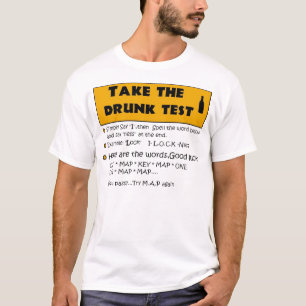 Camiseta Teste bêbedo