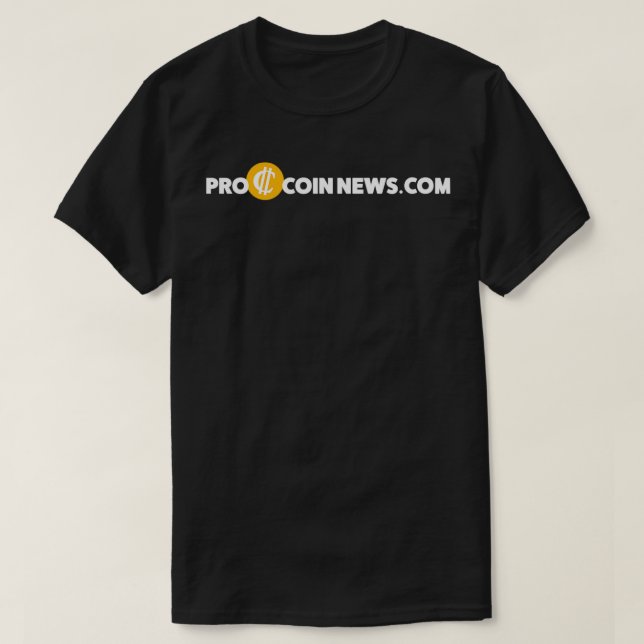 Camiseta Teste branco do ProCoinNews (Frente do Design)