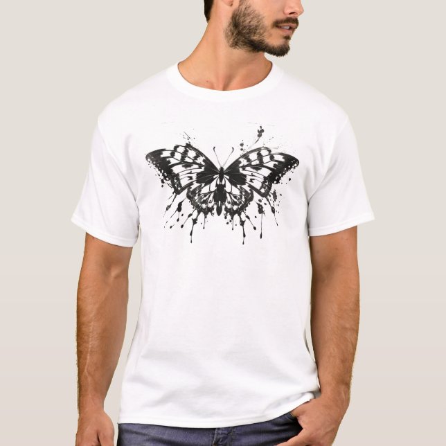 Camiseta Teste da borboleta Rorschach (Frente)