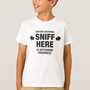 Camiseta Teste de cheirão Engraçado Crianças de Gag T-Sh