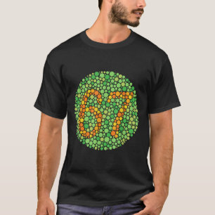 Camiseta Teste de Daltonismo 67 Seis Sete Bolinhas Professo