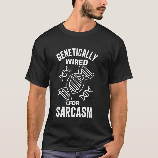 Camiseta Teste De Dna De Sarcasmo Testes Genéticos Crispr M (Frente)
