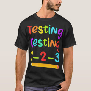 Camiseta Teste De Exame De Professores No Dia De Teste Para