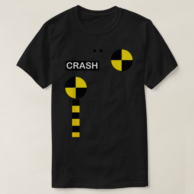 Camiseta Teste de impacto Simples Fácil de Halloween Costum (Frente do Design)