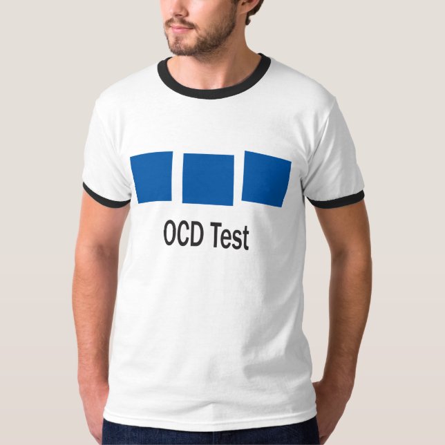 Camiseta Teste de OCD, você é OCD? (Frente)