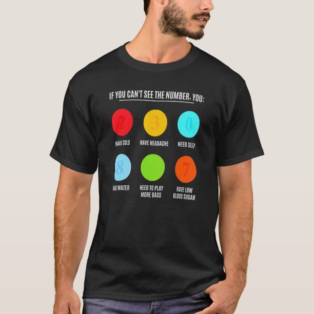 Camiseta Teste de Olho de Baixista Tocadores de Baixo Elétr (Frente)