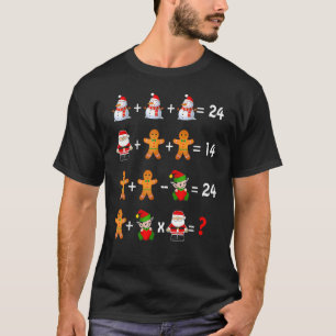 Camiseta Teste De Operações Da Ordem De Natal Do Professor