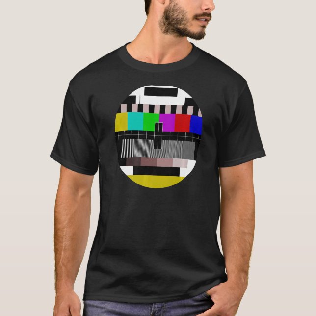 Camiseta Teste de padrão de teste de placa Teste de imagem  (Frente)