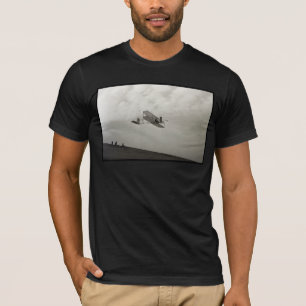 Camiseta Teste de Voo de Planador Aviação Irmãos Wright