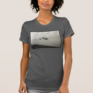 Camiseta Teste de Voo de Planador Aviação Irmãos Wright