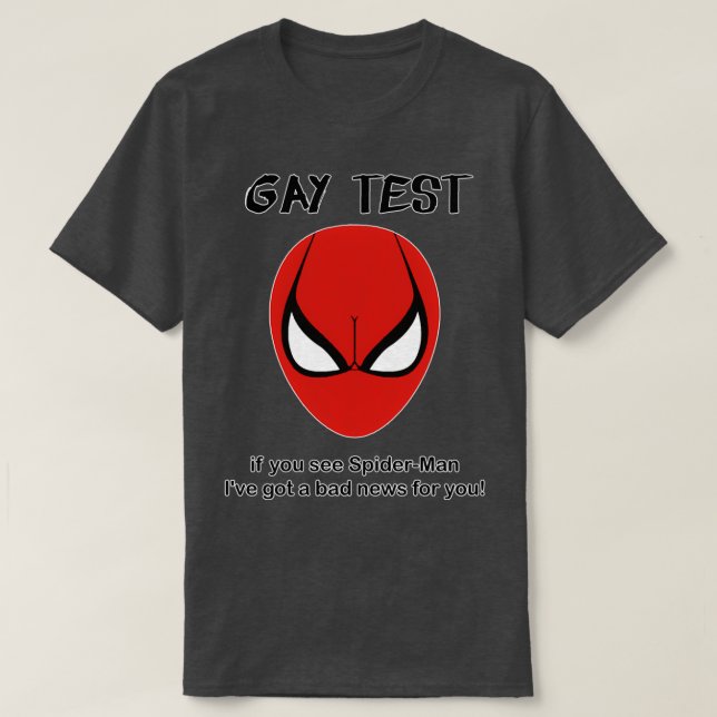 Camiseta teste gay (Frente do Design)