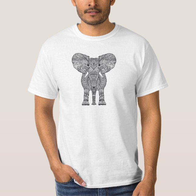 Camiseta teste padrão asteca animal (Frente)