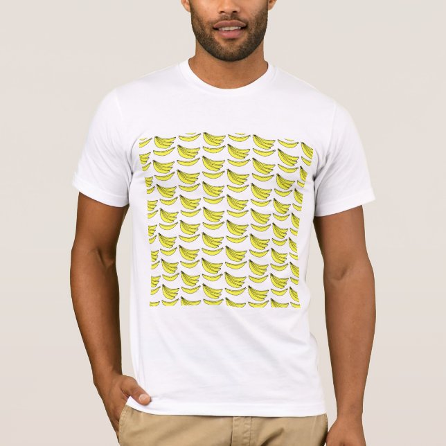 Camiseta Teste padrão da banana (Frente)