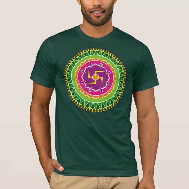 Camiseta Teste padrão da suástica (Frente)