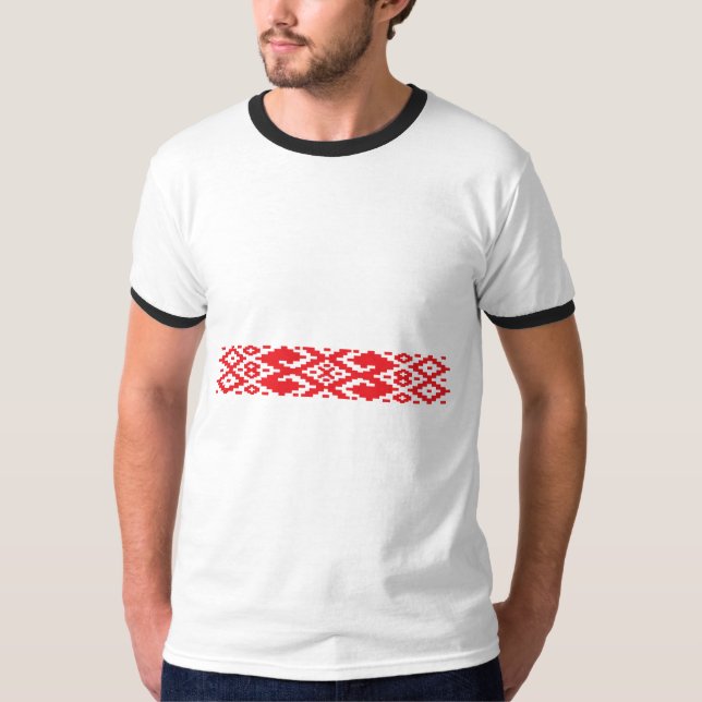 Camiseta Teste padrão de Belarus, Belarus (Frente)