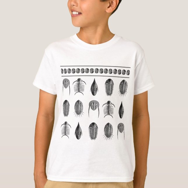 Camiseta Teste padrão de Ernst Haeckel Trilobite - grande (Frente)