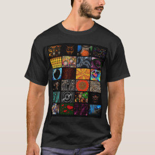 Camiseta Teste padrão decorativo dos pop art