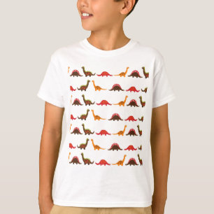 Camiseta teste padrão do dinossauro