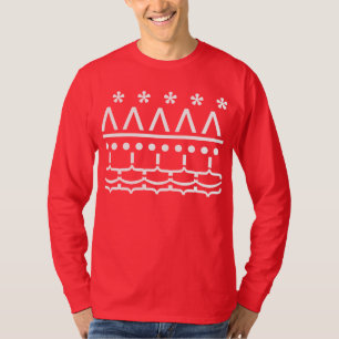 CAMISETA TESTE PADRÃO DO NATAL DO EMOTICON DO PAPAI NOEL