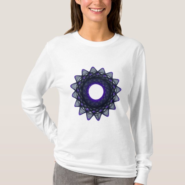 Camiseta Teste padrão do orgulho do Spirograph: Ás (Frente)