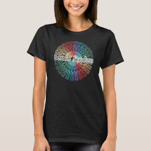 Camiseta Teste padrão retro de Colorburst das máquinas de