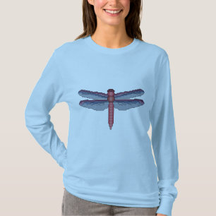 Camiseta Teste padrão transversal do ponto da libélula