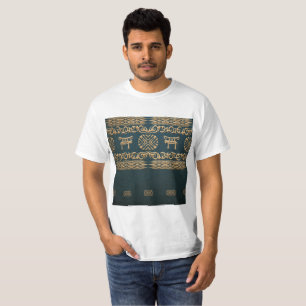 Camiseta teste padrão tribal africano étnico
