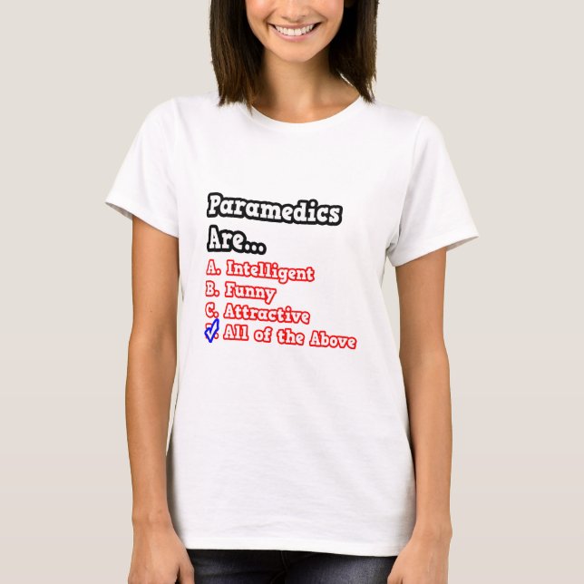 Camiseta Teste paramédico...Piada (Frente)