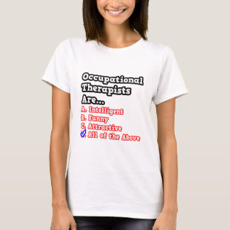 Camiseta Teste terapêutico profissional... Piada