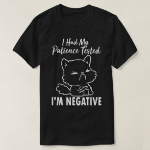 Camiseta Testei meu paciente, sou um gato estranho e engraç