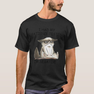 Camiseta Testei minha paciência, sou um gato negativo