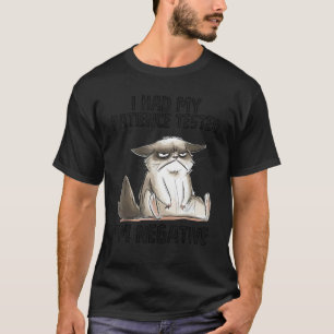 Camiseta Testei minha paciência, sou um Sarcasmo de Gato Ne