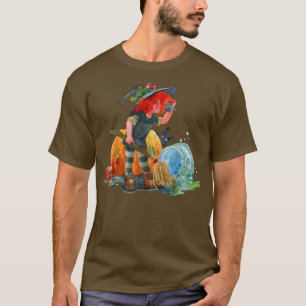Camiseta Testemunha, Jovem Bruxa Com Vassoura, Dia de as Br